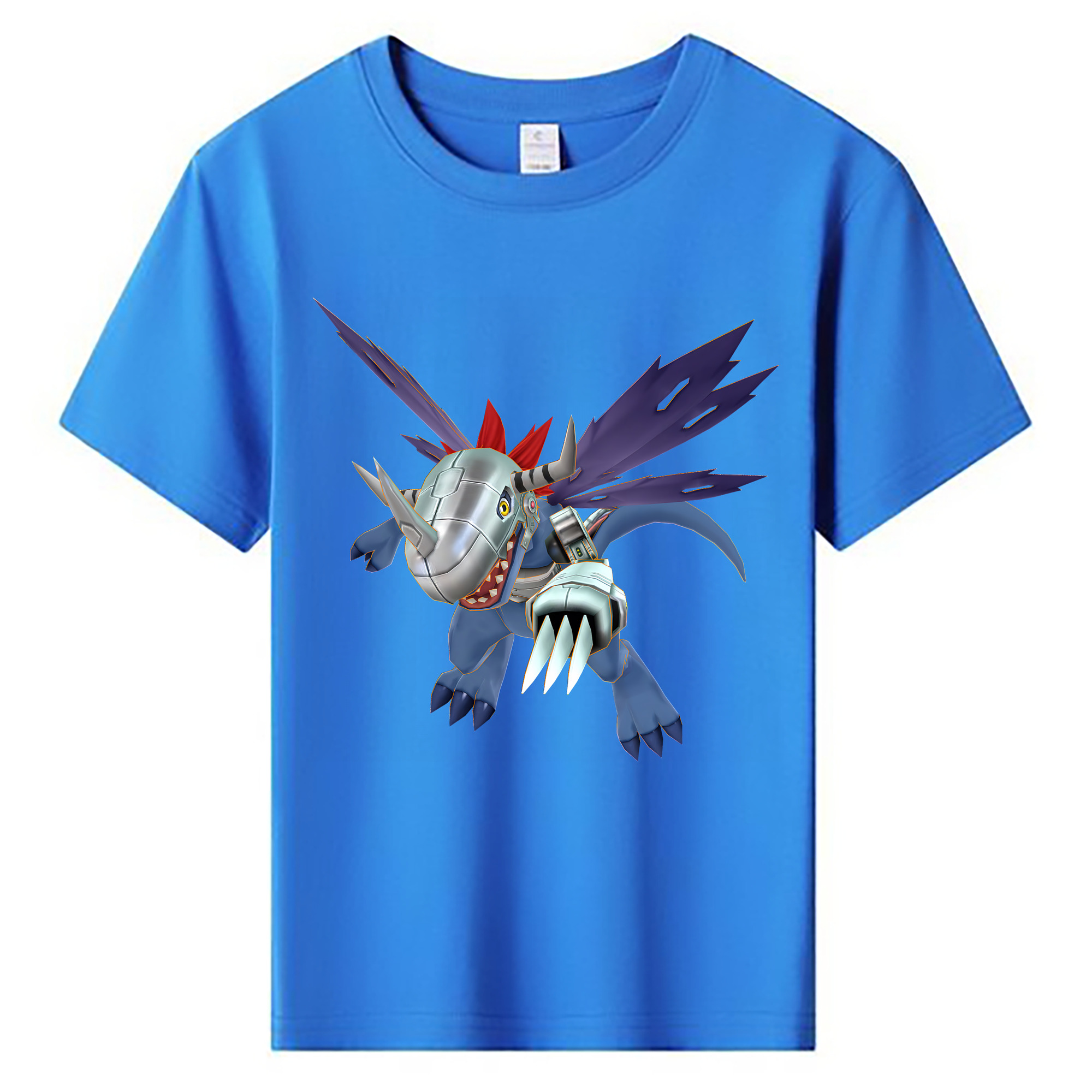 （画像用） Digimon デジタルモンスター/デジモン 綿100％キッズTシャツ（フロントプリント）